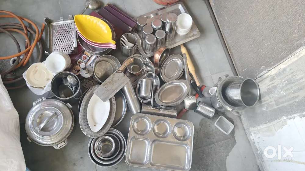 Utensils and items for hotel or home kitchen