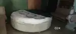 Round bed with mattress