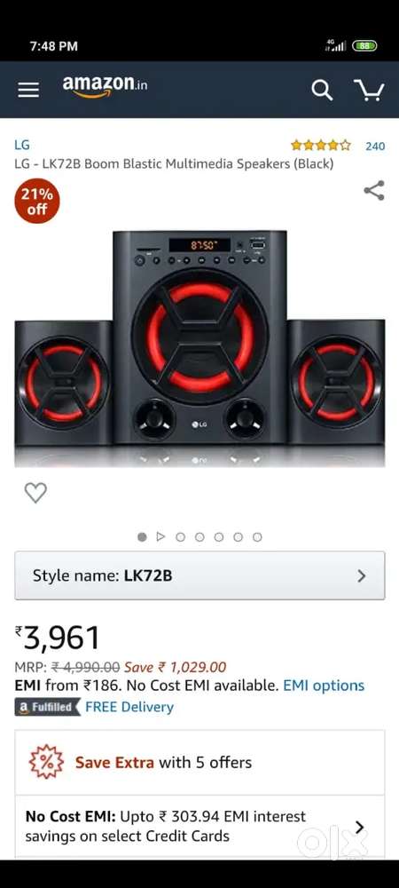 Lg Bluetooth speaker brand new never used