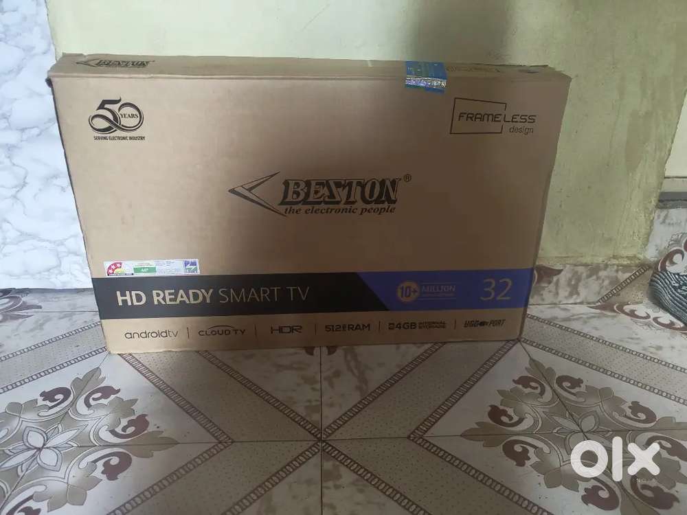 New Beston smart 32 inch tv with 3 yrs accident warranty
