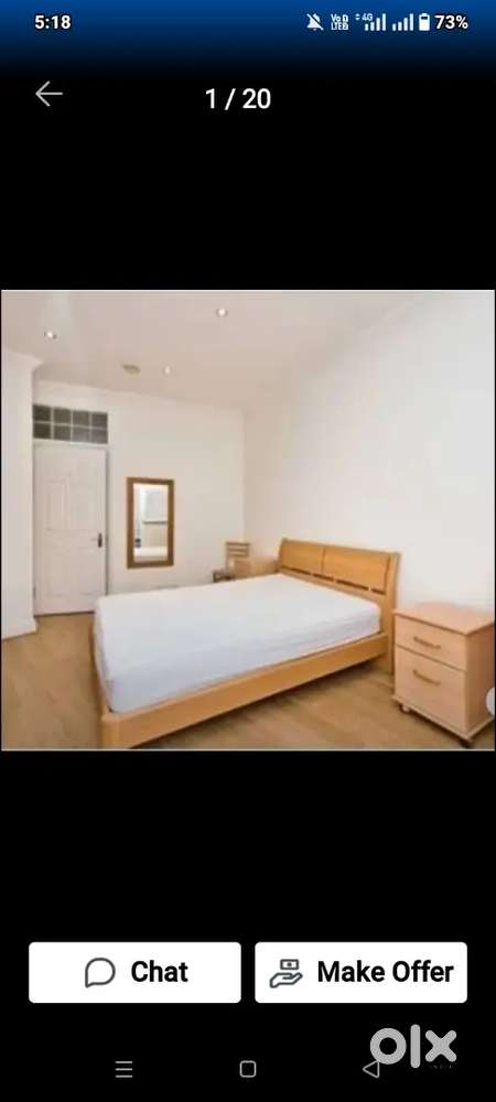 Near railway station sringar bachlor/family 1bhk atech kitchen bathrom