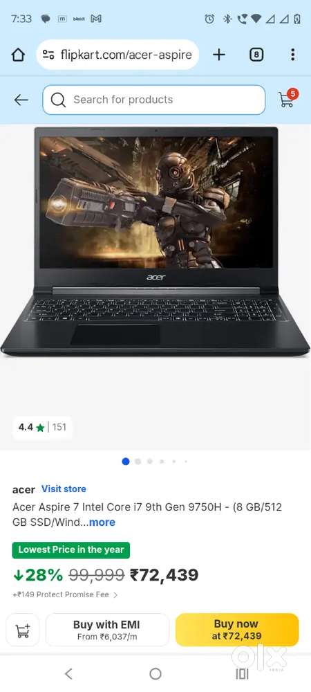 Acer aspire 7 9th generation