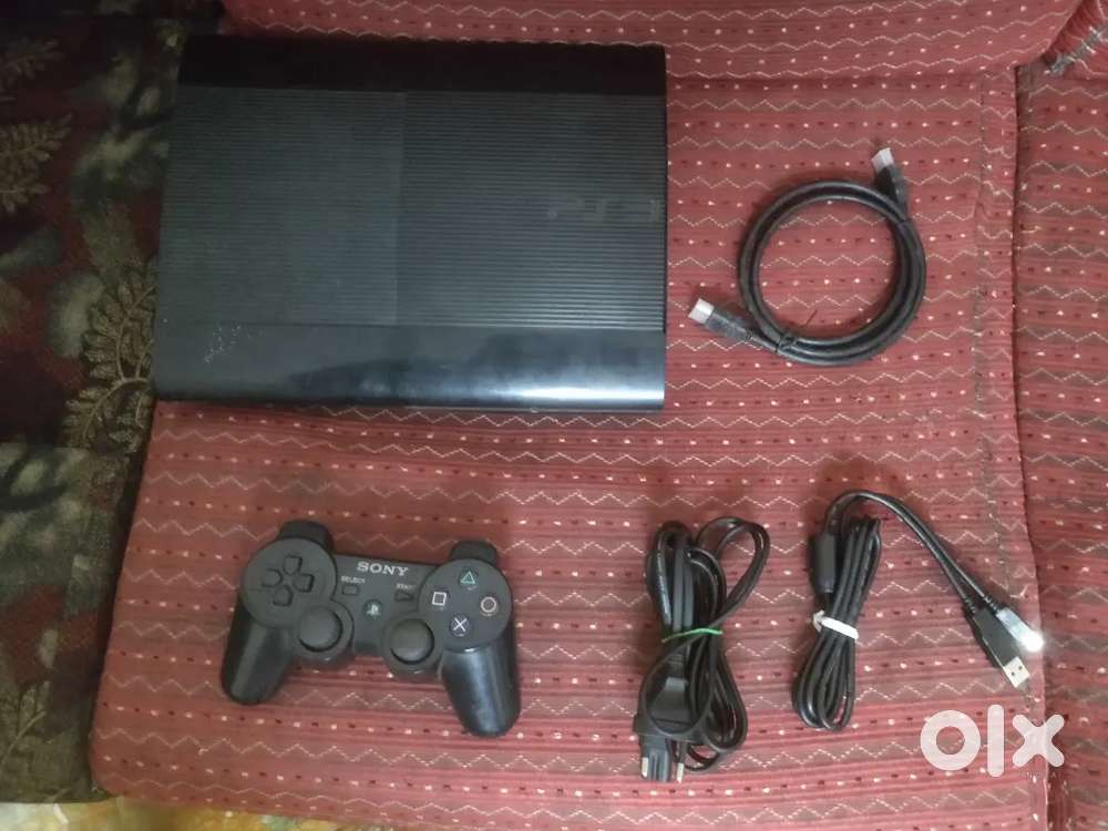 Ps3 super slim  with 40 games inbuilt and 1 new wireless controller