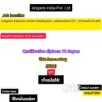 Job vacancy available. Spare parts company
