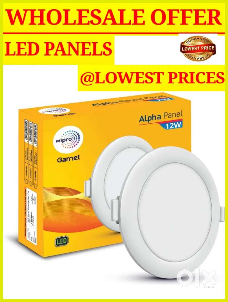 WIPRO/HAVELLS LED PANELS/FALSE CEILING LIGHTS@WHOLESALE PRICE
