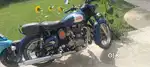 Classic 350 Vintage Lagoon Blue with carburettor.