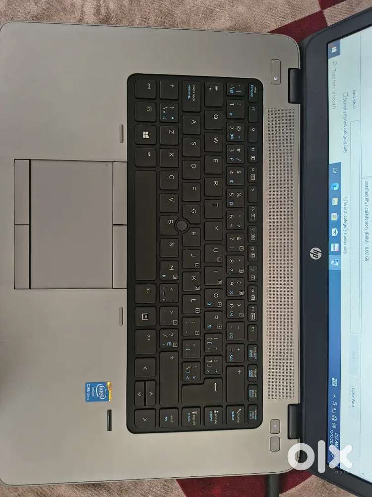Hp EliteBook 8gb SSD i5vpro windows 10 Pro
