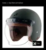 AXOR HALF FACE HELMET GREEN