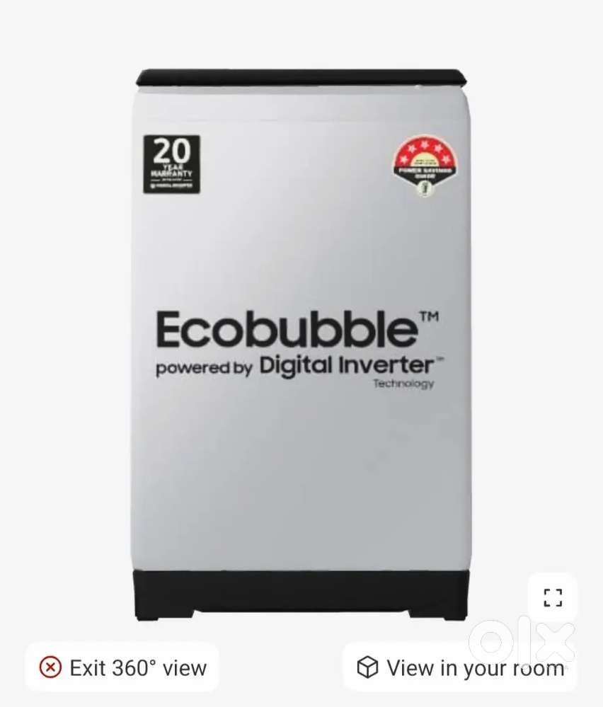 Samsung washing machine Eco bubble Top load 5 star