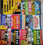 Bank exam books (Preliminary and main full set- Kiran and race guides)