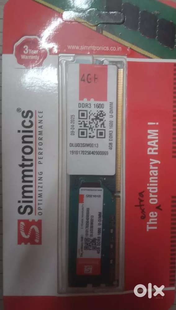 4GB DDR3 DIMM