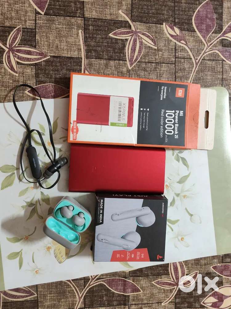 MI Power Bank, Boat Airdopes, Philips wireless neckband for sale