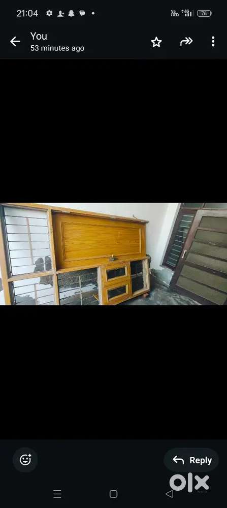 Sagwaan wooden,Chugahth,with Door,Grill