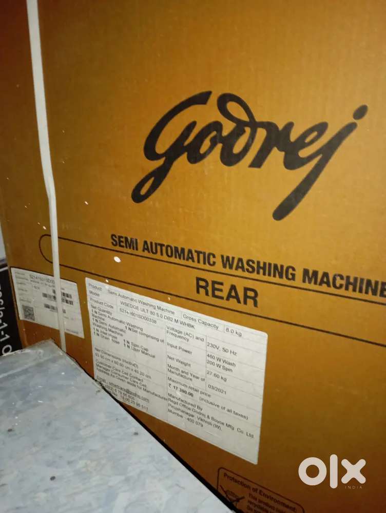 Godrej washing machine fully packed