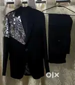 Designer suits with  hand mirror work coat pant