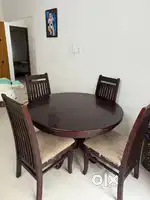 Teak wood 4 seater dining table