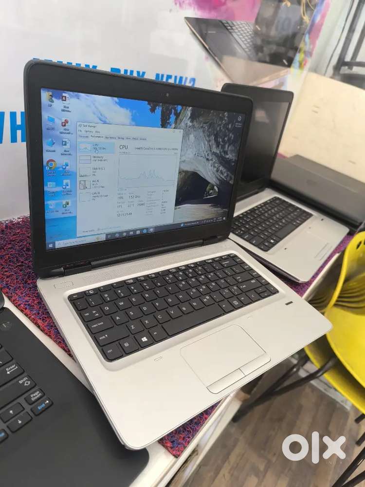 BLACK & SILVER COLOUR HP PRO BOOK 640 G2 I5-6TH GEN  8/256