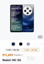 Mi 14C  5G.  Only 3days. Mobile new
