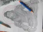 Handmade lord hanuman sketch_divine energy for your home