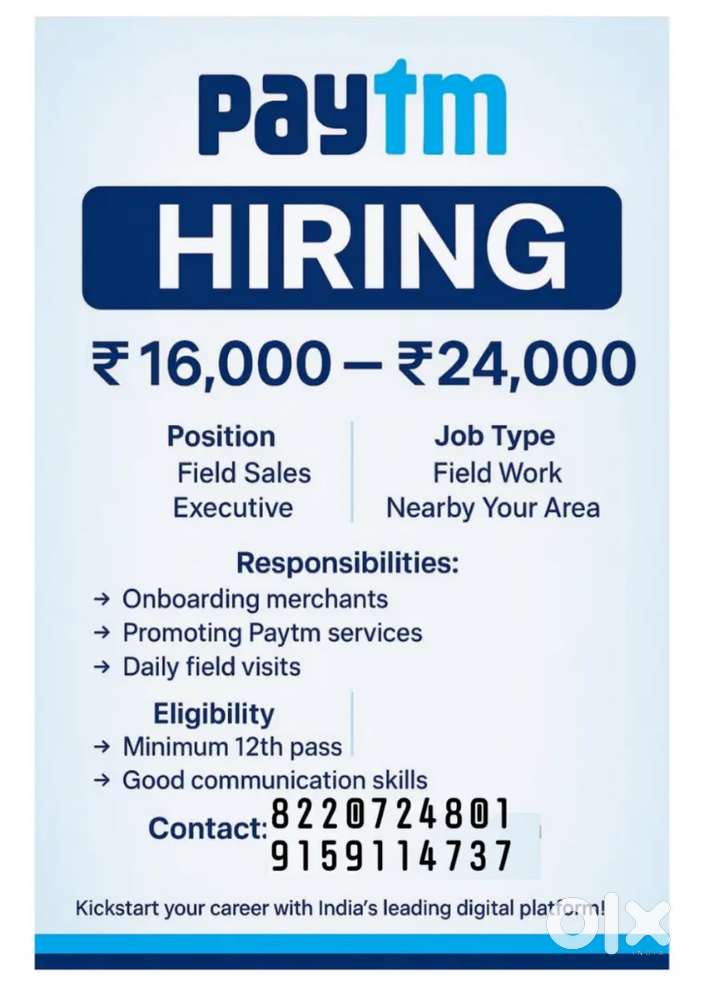 Paytm Sales Executive