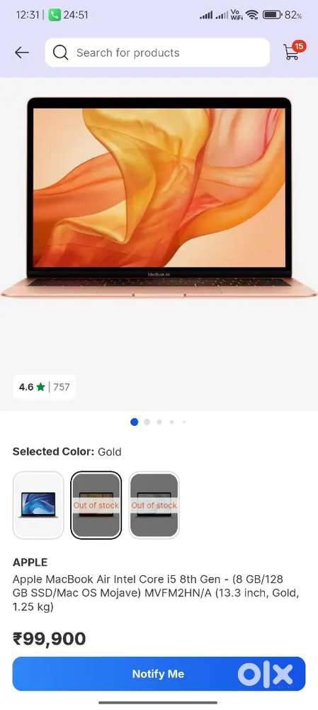 Brand New condition Apple Macbook Air A1932 Special Edition Rose Gold