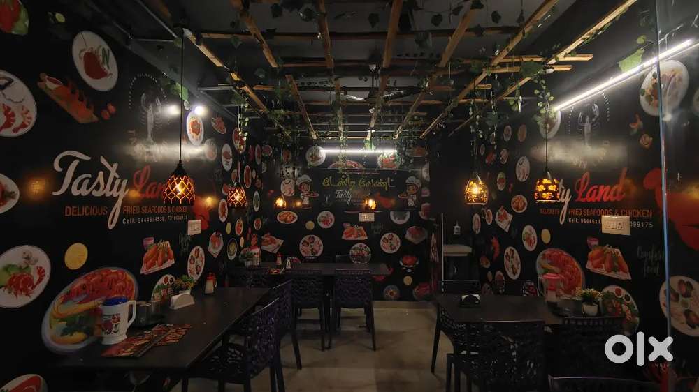 Fried sea foods and chicken