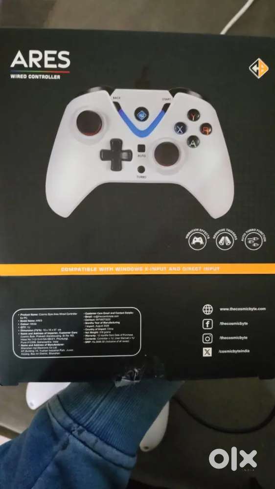 Cosmic byte Gaming controller Usb Wired 1.5 Mtr cables