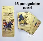 Golden pokemon card 15 pcs rare card