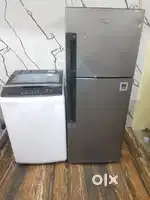 Whirlpool double door refrigerator and bosch 7kg top load washing mach