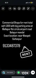 2 shops for rent total sqft 1400 on main road