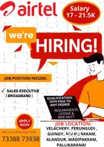 Airtel Fiber sales Representative