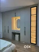 Modular kitchen wardrobe tv unit just 950rs sqft neem ply