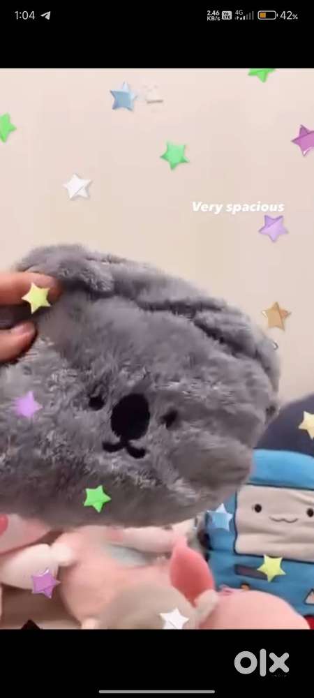 Plush pouch