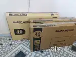 Fully latest 2025 model big size 4k Android LED TV showroom