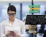 Daily basis payments by simple mobile work from home