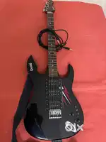 Electric guitar and amplifier