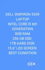 DELL INSPIRON 5559 LAPTOP