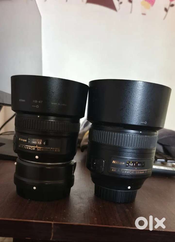 Nikon 85mm ,1.8  Nikon 50mm 1.8 Lense