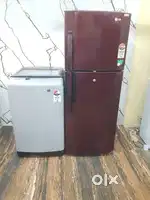 Lg double door refrigerator and washing machine