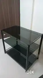 3 Shelf glass teapoy good condition & kanda Reg