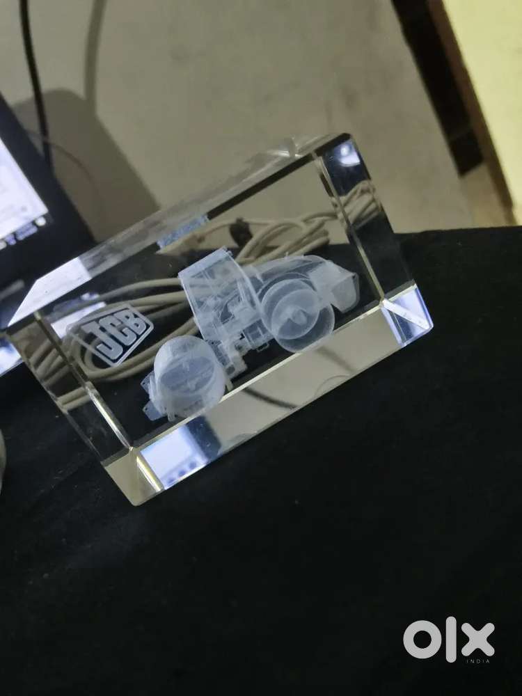 Jcb glass Sculpture