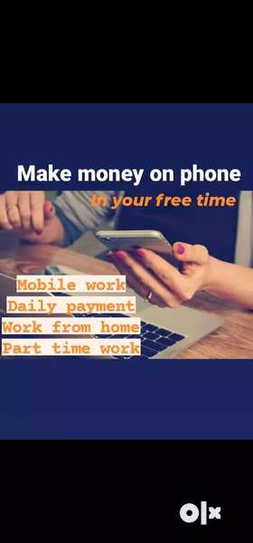 JOB OPPORTUNITY IN SIMPLE AND EASY MOBILE WORK FROM HOME   SALARY PERIOD- HOURLY/DAILY   WORK DETAIL...