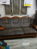 Pure wood sofa with cusine