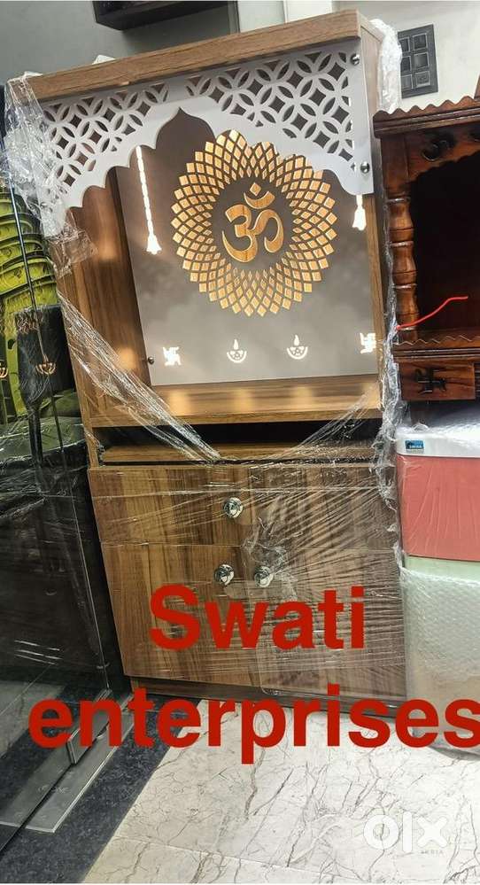 New wooden temple pooja ghar mandir