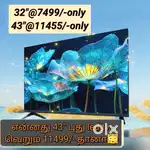 Clearance offer_ sony new 43 inch smart Android led tv @11455/-