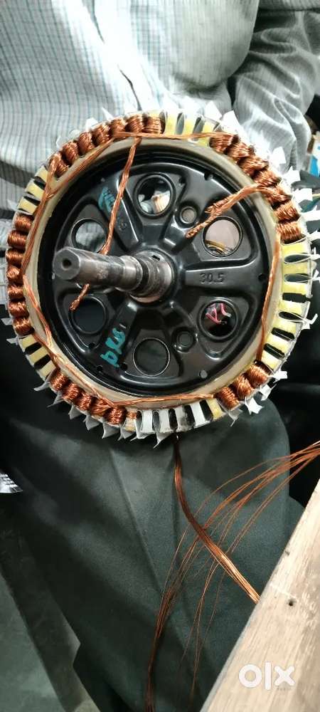 Electric scooters motor rewinding