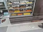 Bakery and sweets display counter