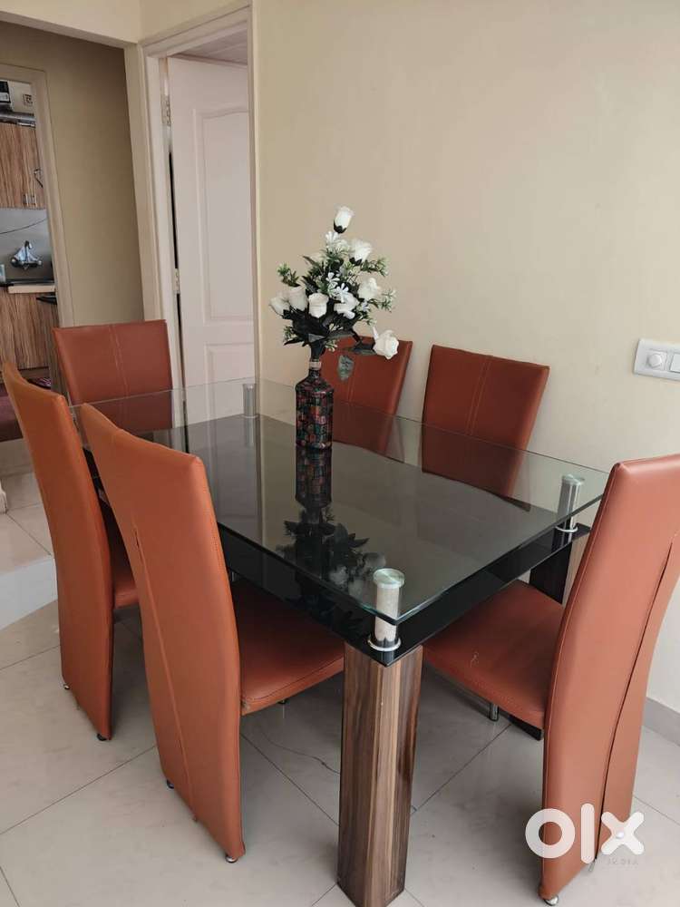Royaloak Muar Malaysian Glass Dining Table 6 seater