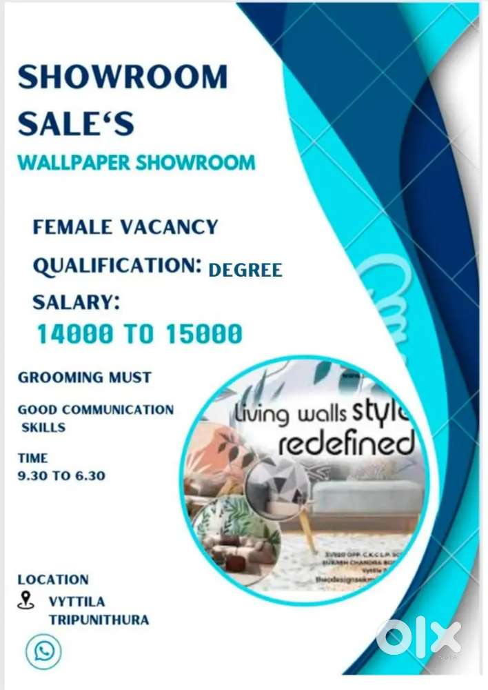 Showroom sales