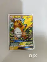 Pokemon card raichu gx in very good condition